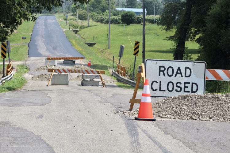 Beams Have Failed Sheridan Road Closed After Culvert Nearly beams have failed sheridan road closed after culvert nearly